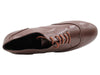 Coffee brown leather dance shoes