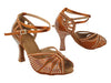 Copper Tan Satin Ballroom heels