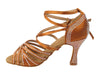 Copper Tan Satin Ballroom Heels