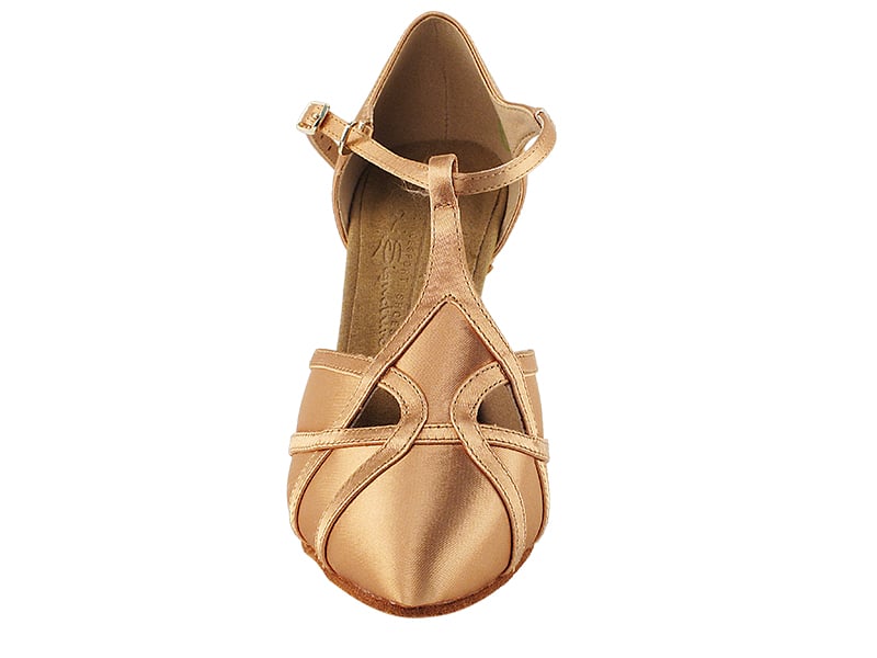 Tan Satin Dance heels