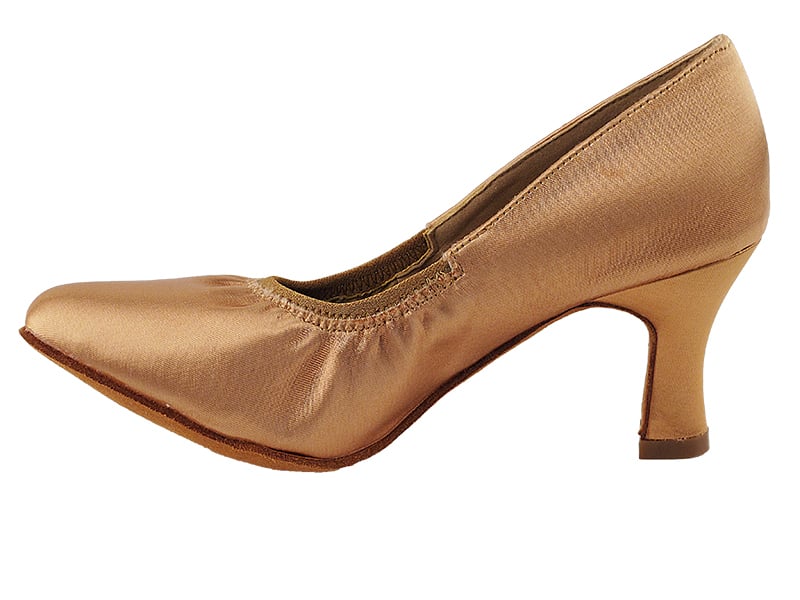 Tan Satin Dance heels