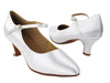 White Satin Dyeable dance heels