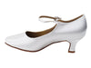 White Satin Dyeable dance heels