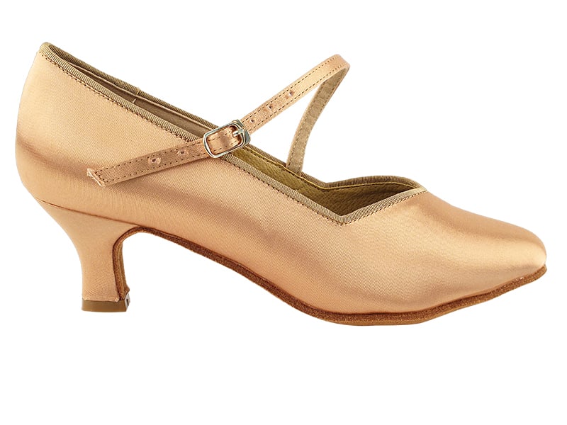 Tan Satin Dance heels