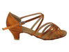 Copper Tan Satin 1.2 inch Ballroom heels