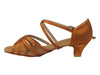 Copper Tan Satin 1.2 inch Ballroom heels