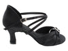 Black Satin Ballroom heels