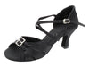 Black Satin Ballroom heels