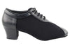 Oxford black leather dance shoes