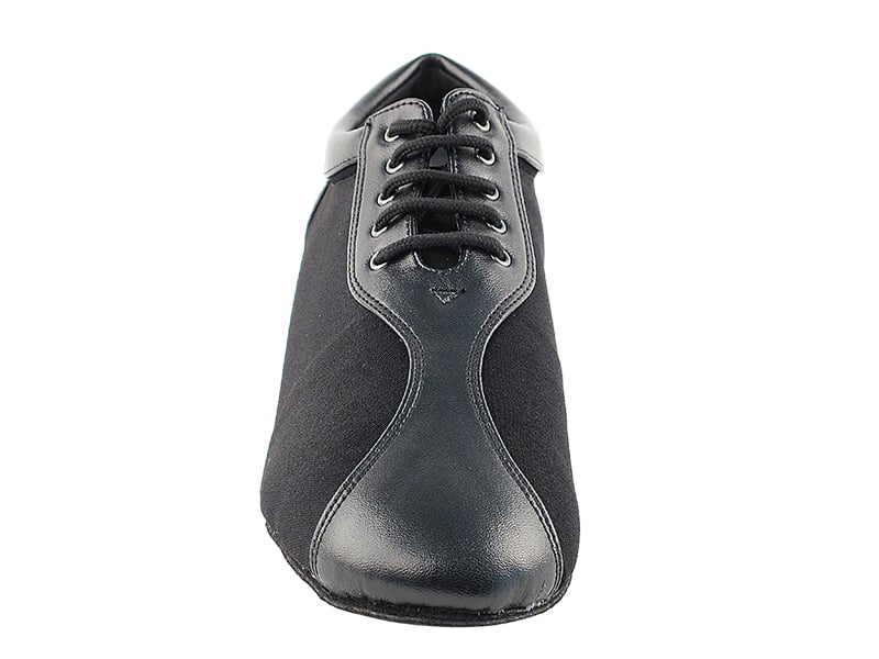 Oxford black leather dance shoes