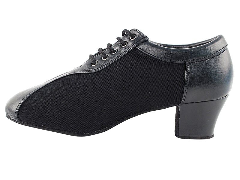 Oxford black leather dance shoes