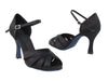 Black Satin Ballroom heels