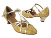 Gold Scale & Gold Trim Ballroom heels