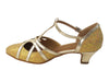 Gold Scale & Gold Trim Dance heels