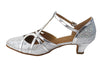 Silver Scale & Trim Dance heels