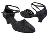 Black Satin Ballroom heels