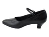 Black Leather Cuban ballroom Heel