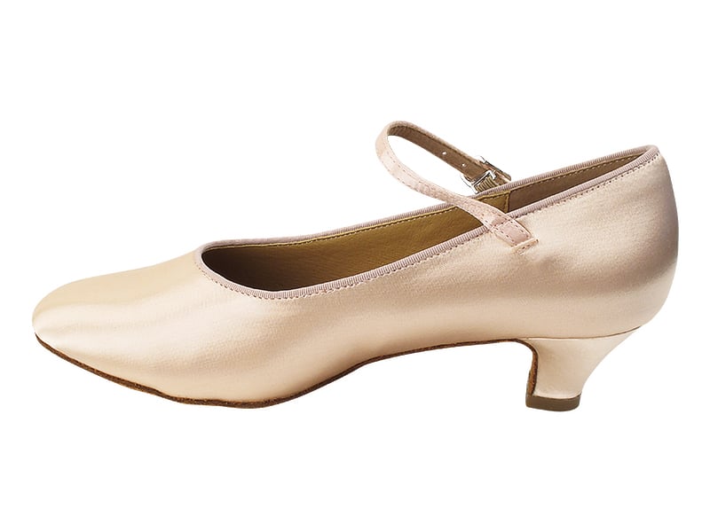  Flesh Satin Cuban Ballroom Heel