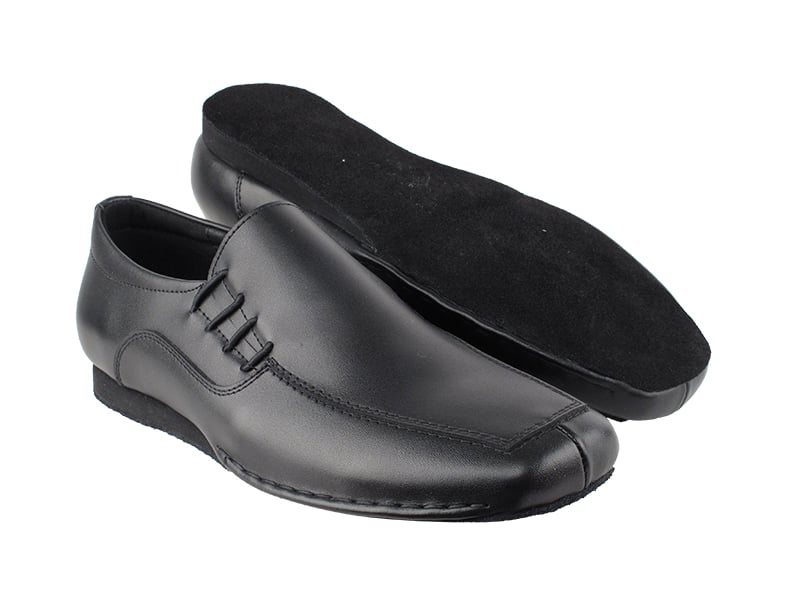 Black leather Dance shoes