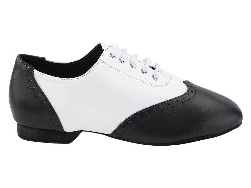 Black & White Leather dance shoes