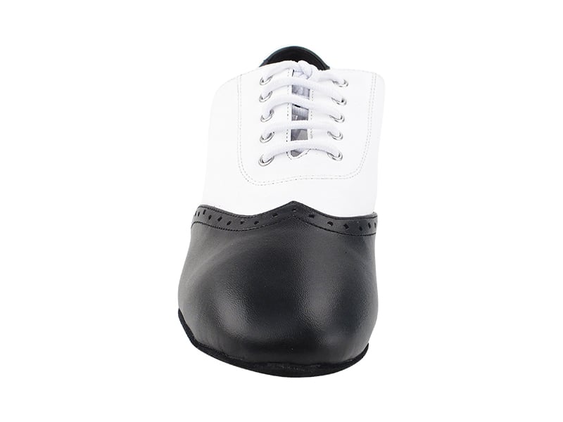 Black & White Leather dance shoes