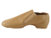 Beige brown leather jazz shoes