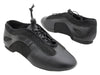 Black leather jazz shoes