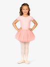 Girls Cross Back Tutu Pink Dress