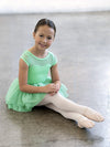 Girls Mesh Pull On Green Tutu Skirt