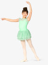 Girls Mesh Pull On Green Tutu Skirt