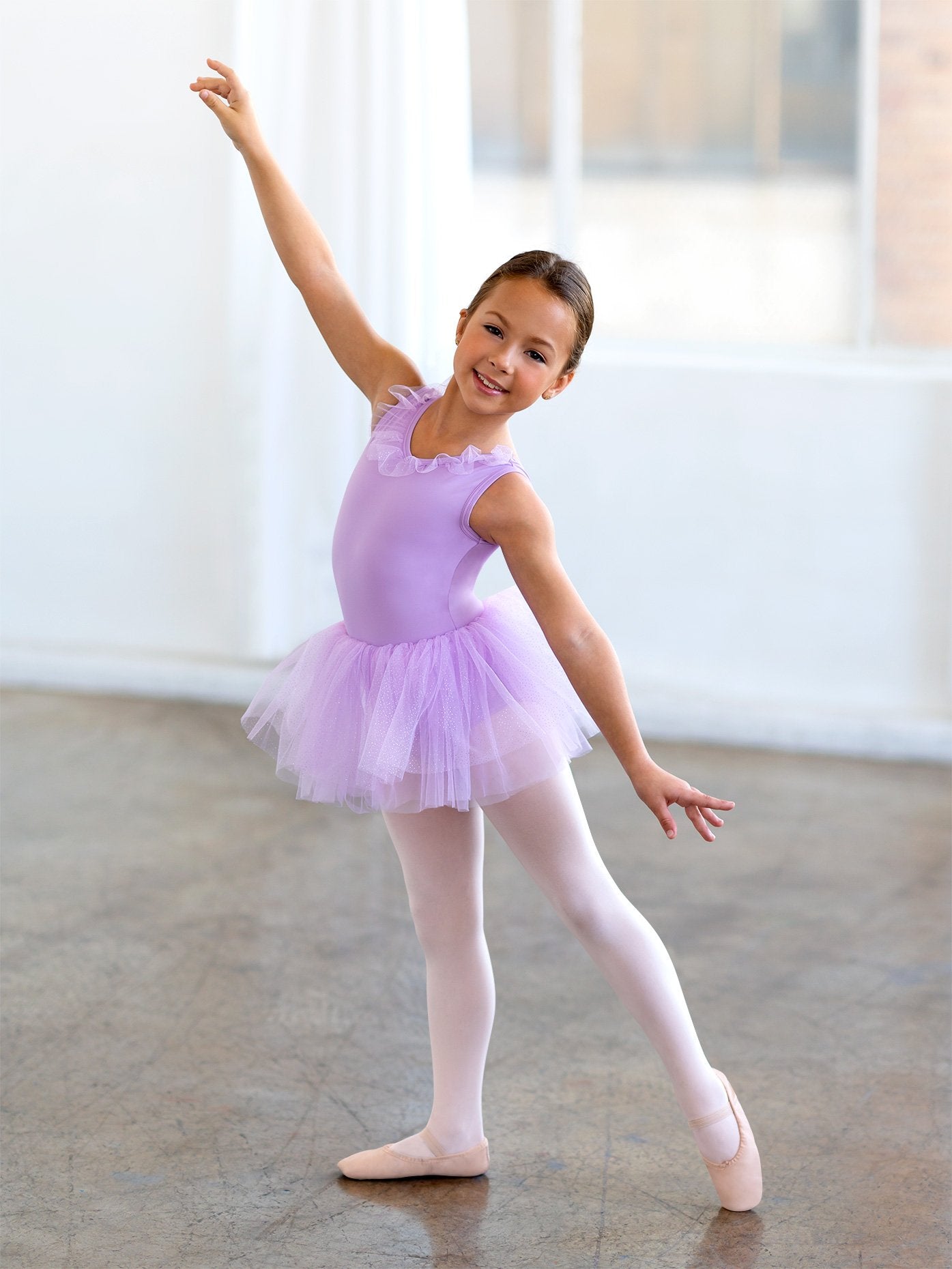 Girls Tank Glitter Purple Dress