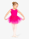 Girls Tank Glitter Pink Dress