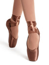 Ava #3.5 shank pointe shoe, offering optimal support and flexibility - brown