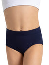 Black brief for girls, offering a comfortable and stylish fit