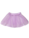 Double layer pull-on skirt for girls, featuring a layered design