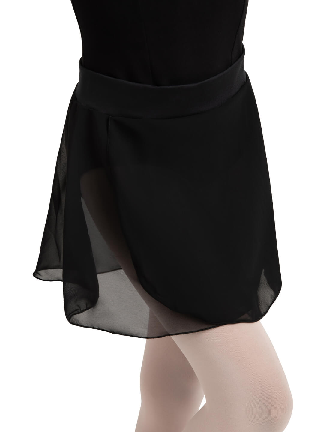 Girls pull-on skirt, featuring an easy, comfortable fit with an elastic waistband - black