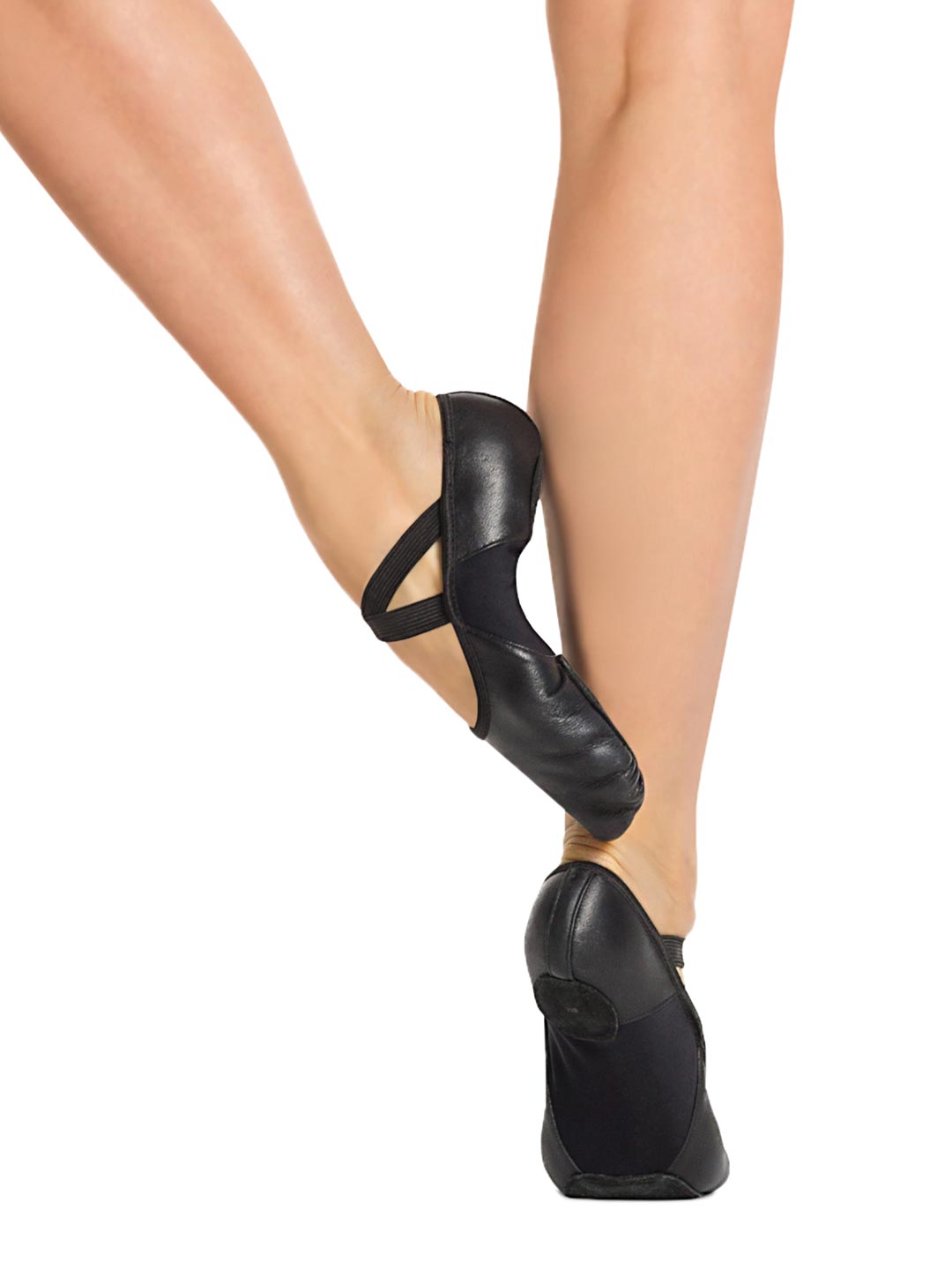 Hanami leather ballet shoe, designed for comfort and flexibility - black