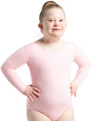 Long Sleeve Leotard – Girls' classic long-sleeve leotard - pink