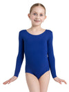 Long Sleeve Leotard – Girls' classic long-sleeve leotard - blue