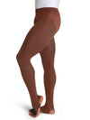 Ultra Soft Self Knit Waistband Stirrup Tight with a comfortable, seamless fit - brown