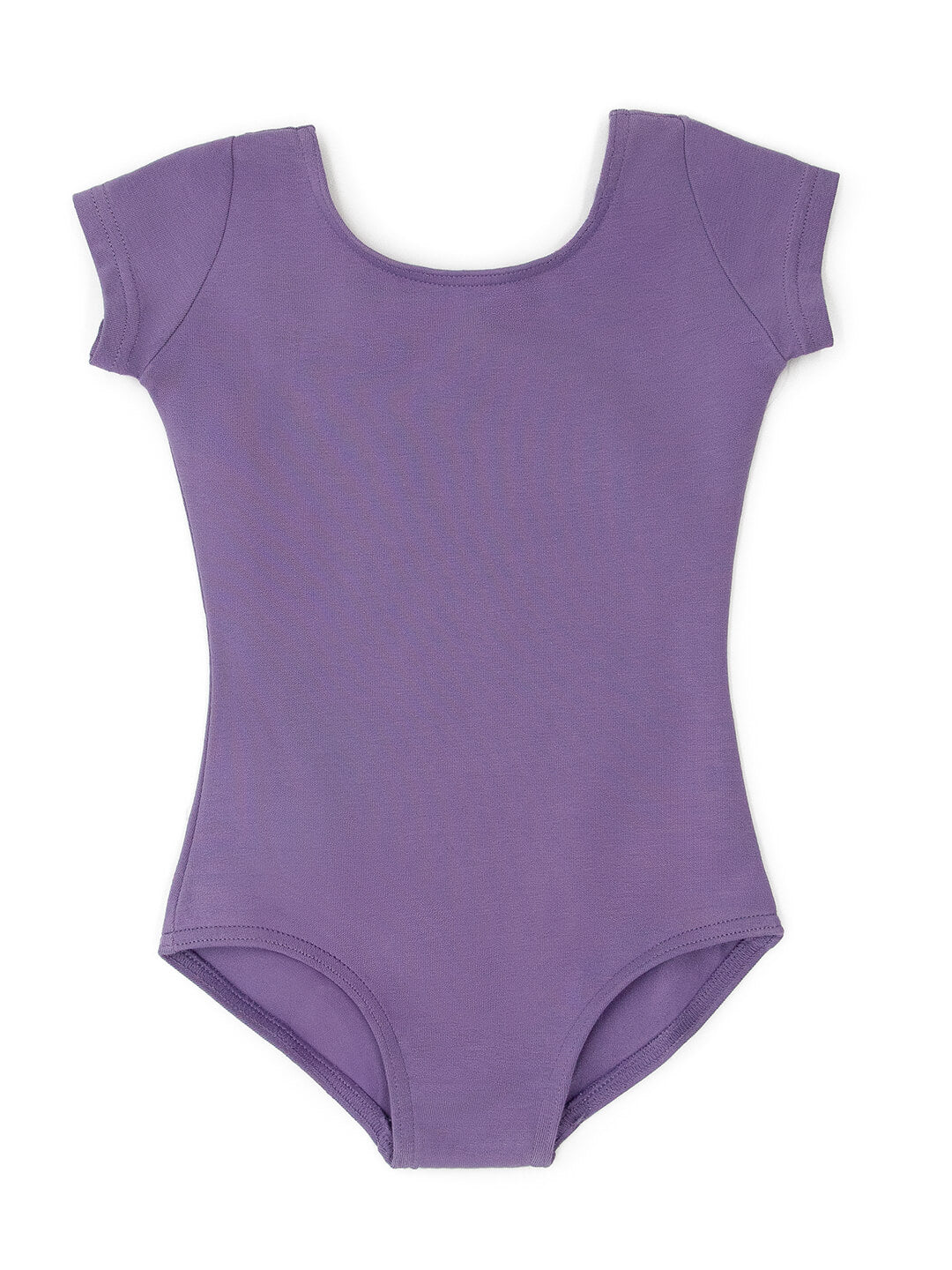 Short Sleeve Leotard for Girls - purple