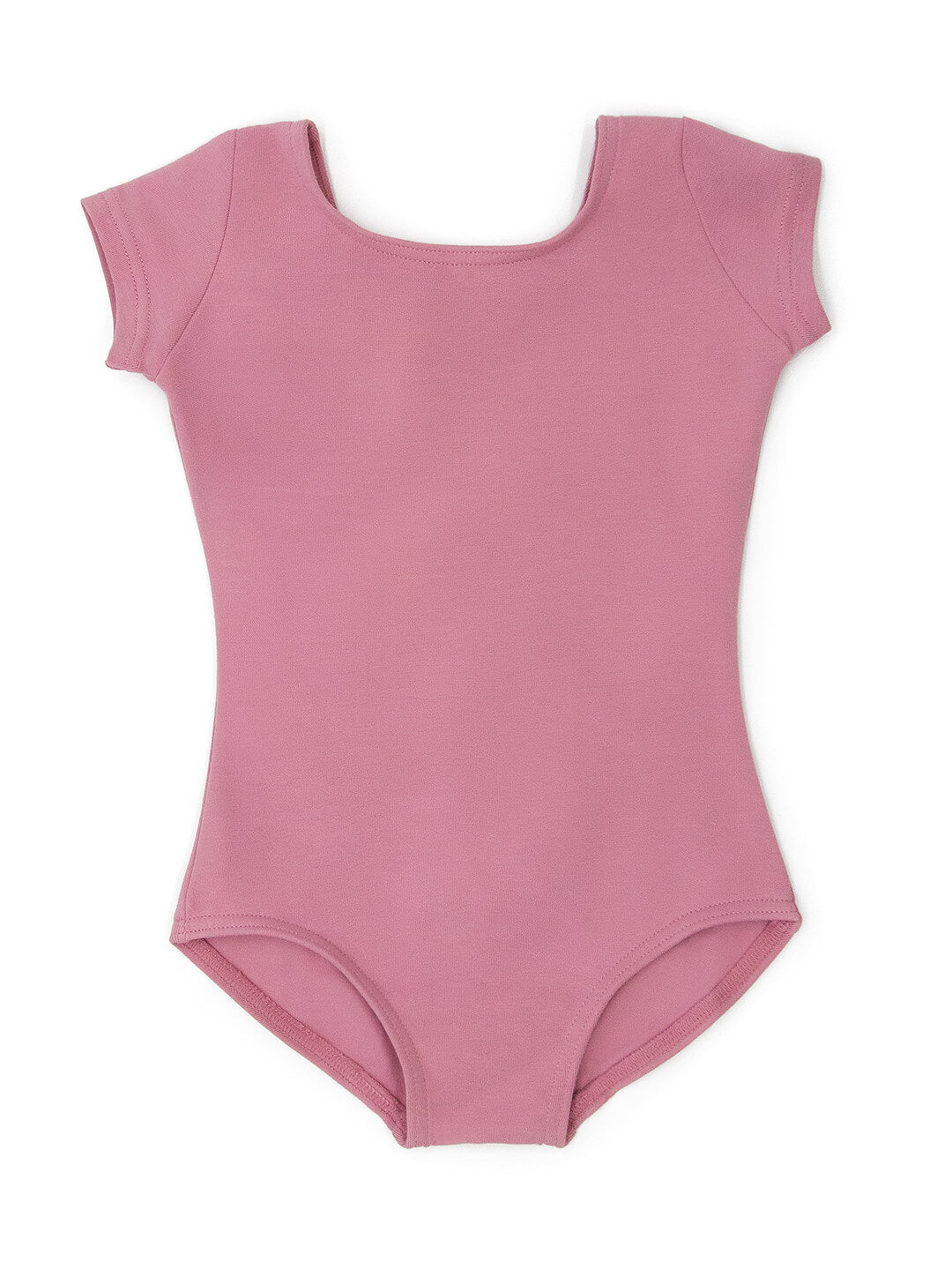 Short Sleeve Leotard for Girls - rose