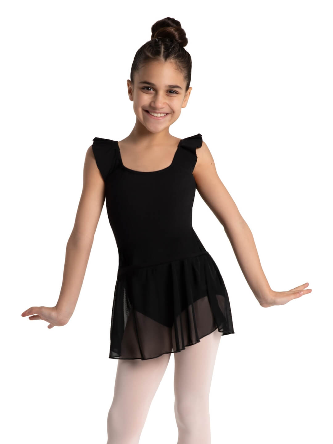 Supernova Aurora Dress for girls - a vibrant dress - black