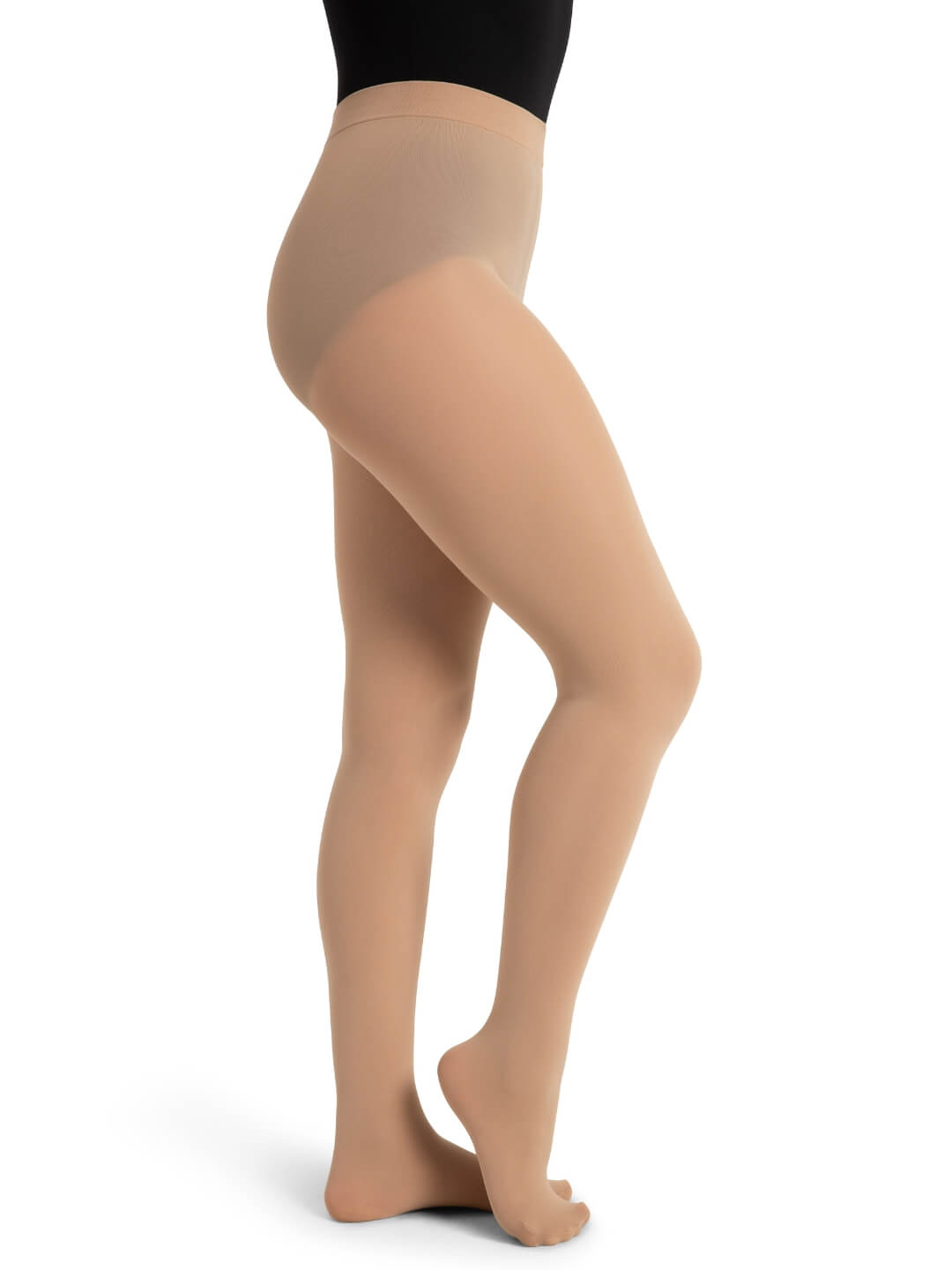 Ultra Soft Footed Tight, a smooth and comfortable dance tight with a soft, durable fabric - tan