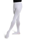 Ultra Soft Footed Tight, a smooth and comfortable dance tight with a soft, durable fabric - white