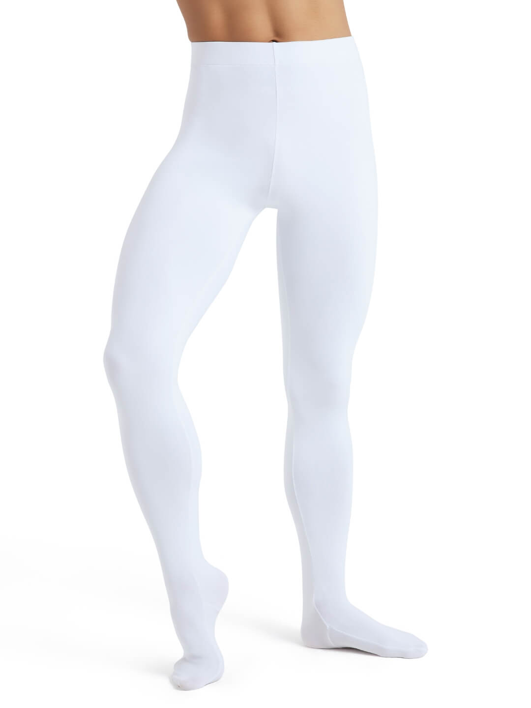 Ultra Soft Footed Tights, smooth and comfortable dance tights with a soft, durable fabric - white
