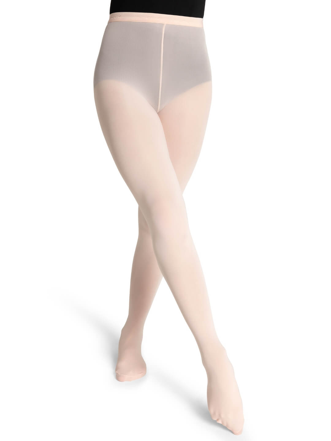 Ultra Soft™ Transition Tight®, a soft and durable dance tight with a versatile transition foot - pink