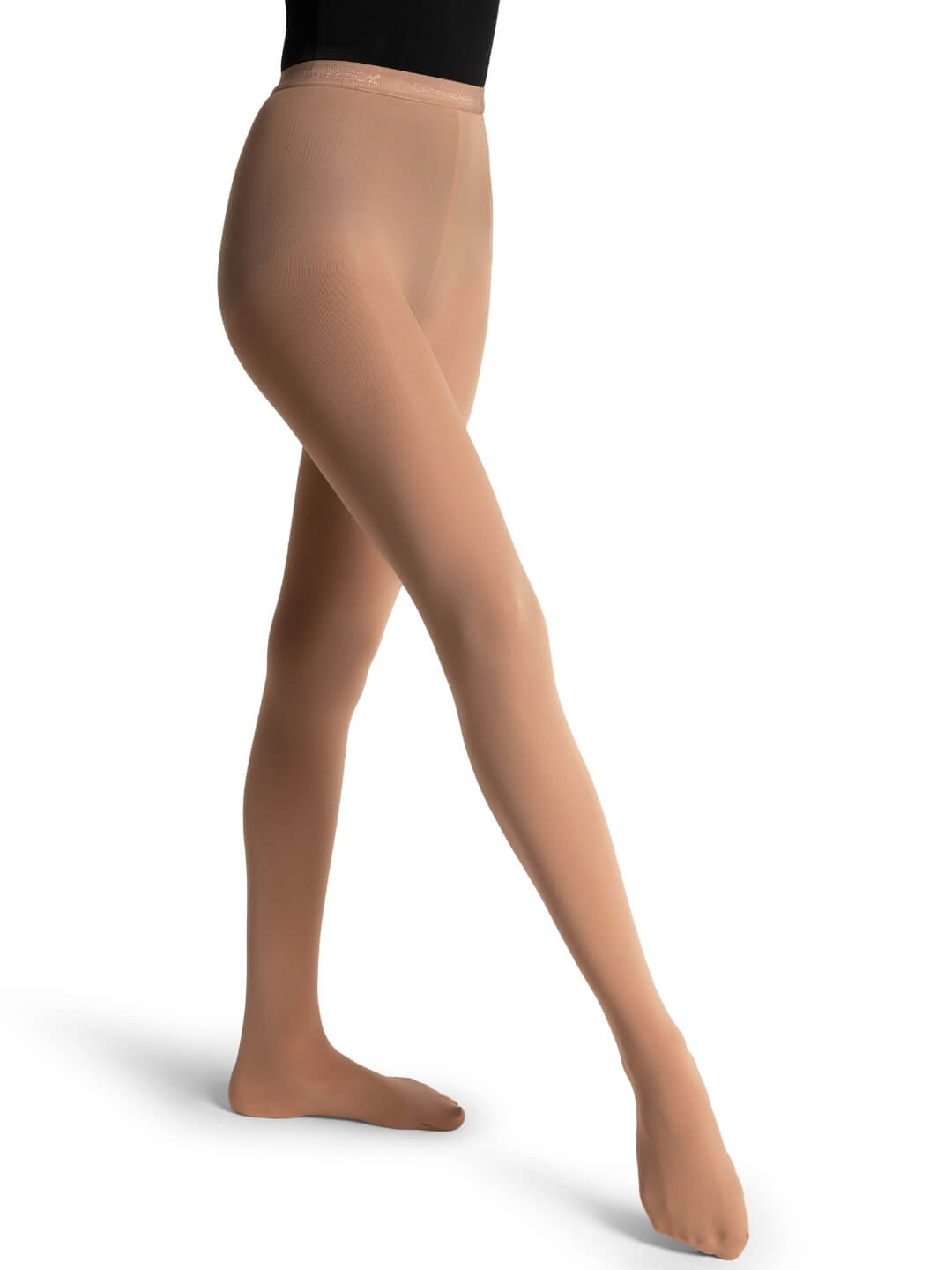 Ultra Soft™ Transition Tight®, a soft and durable dance tight with a versatile transition foot - tan