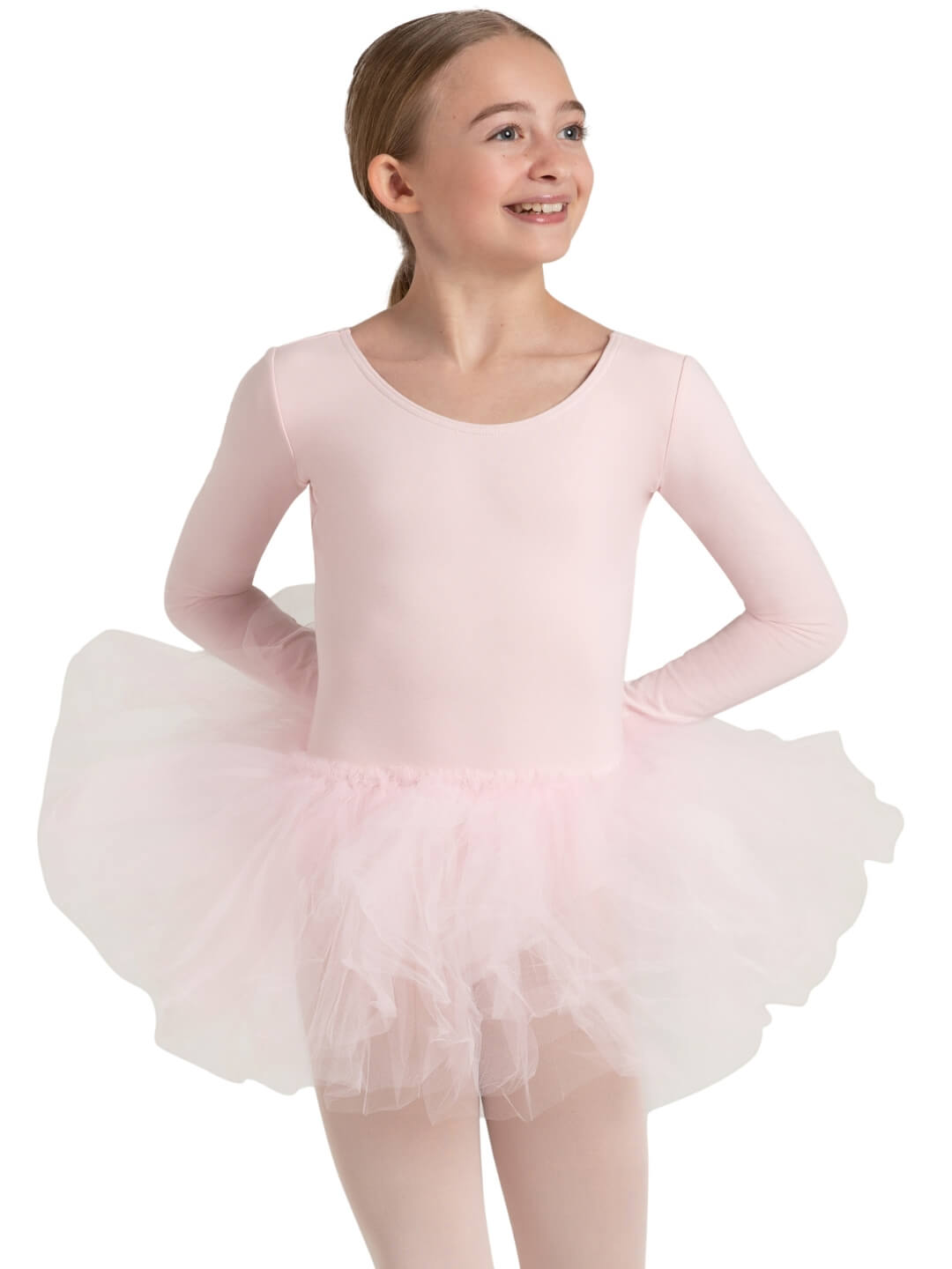 3-layer tutu for girls, featuring a fluffy design for a voluminous look - pink