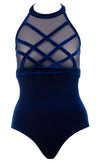 Harper Velvet Navy Leotard